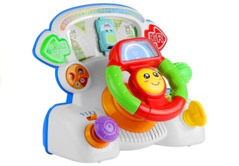 LEAN Toys Kierownica Edukacyjna Interaktywna Dźwięki Światło