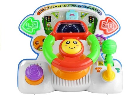 LEAN Toys Kierownica Edukacyjna Interaktywna Dźwięki Światło