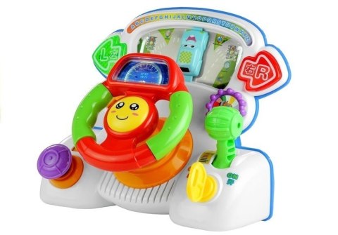 LEAN Toys Kierownica Edukacyjna Interaktywna Dźwięki Światło