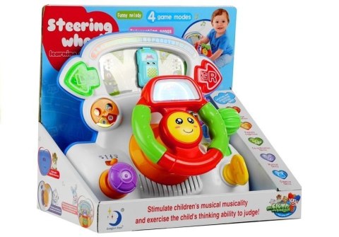 LEAN Toys Kierownica Edukacyjna Interaktywna Dźwięki Światło