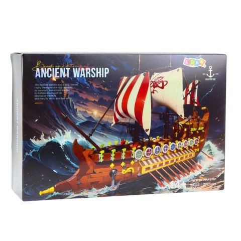 LEAN Toys Klocki Konstrukcyjne Starożytny Statek Romański 2073 el.