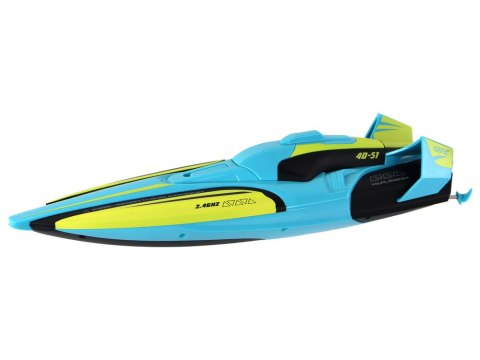 LEAN Toys Łódź Wodna RC 2.4G Żółto-Turkusowa Wodoodporna Pilot Do Sterowania