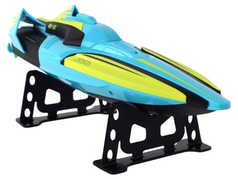 LEAN Toys Łódź Wodna RC 2.4G Żółto-Turkusowa Wodoodporna Pilot Do Sterowania