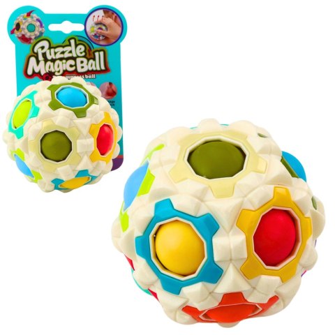LEAN Toys Magiczna Piłka Łamigłówka Logiczna Wypustki 7cm Mix