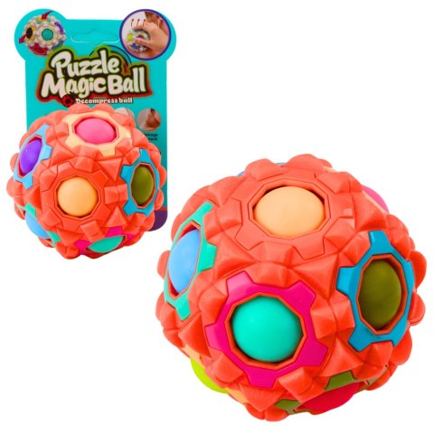 LEAN Toys Magiczna Piłka Łamigłówka Logiczna Wypustki 7cm Mix