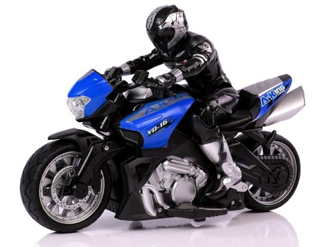 LEAN Toys Motor Sportowy R/C 2.4G Zasięg 35 m 1:10 Niebieski