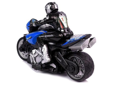 LEAN Toys Motor Sportowy R/C 2.4G Zasięg 35 m 1:10 Niebieski
