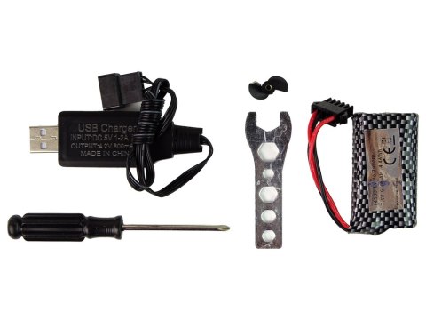 LEAN Toys Motorówka R/C Zdalnie Sterowana 2.4G Czerwona 20-25 KM/H