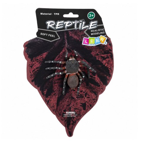 LEAN Toys Pająk Tarantula Gumowa Figurka Rozciągliwa Realistyczna Czarny 10 cm