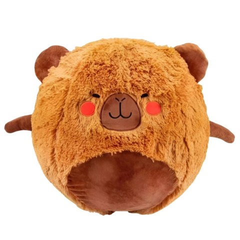 LEAN Toys Piłka Do Skakania Rosnąca Pluszowa Kapibara Brązowa Pompka 50 cm