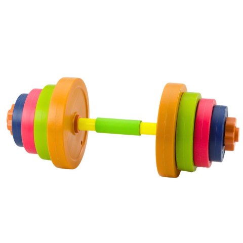 LEAN Toys Sztanga Dla Dzieci Pianka Antypoślizgowa 8 Talerzy Plastikowa Kolorowa