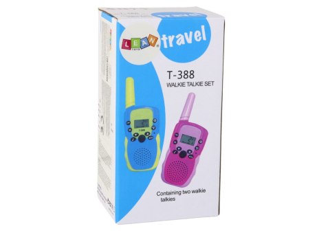 LEAN Toys Walkie Talkie Krótkofalówki Zielono - Niebieski Zasięg 3km Dla Dzieci
