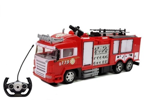 LEAN Toys Wóz Strażacki Straż Pożarna na Radio R/C Zdalnie Sterowany Czerwony