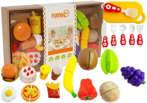 LEAN Toys Zestaw Warzyw i Owoców do Krojenia