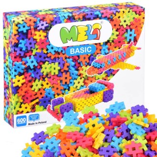 Meli Klocki WAFLE Meli Basic 600 elementów ZA4486