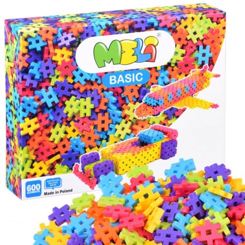 Meli Klocki WAFLE Meli Basic 600 elementów ZA4486