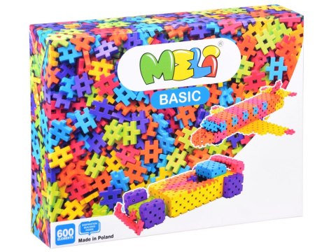 Meli Klocki WAFLE Meli Basic 600 elementów ZA4486