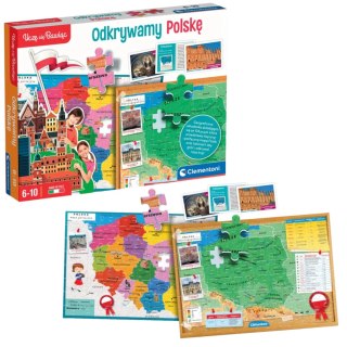 Clementoni Gra edukacyjna Odkrywamy Polskę Uczę się Bawiąc Język Polski Clementoni 50776