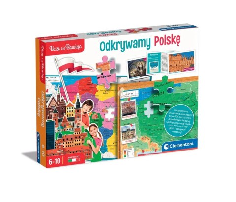 Clementoni Gra edukacyjna Odkrywamy Polskę Uczę się Bawiąc Język Polski Clementoni 50776