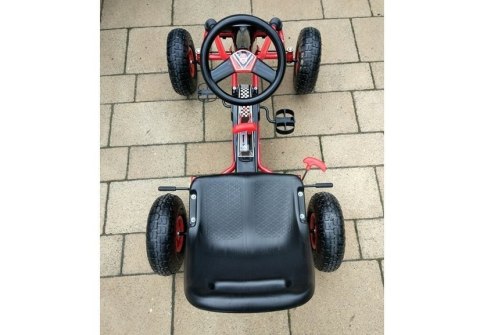 LEAN CARS Gokart Czerwony A-15 Pompowane Koła