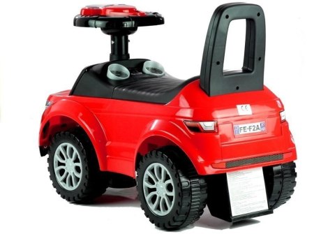 LEAN CARS Jeździk dla Malucha 613W Gra + Świeci Czerwony