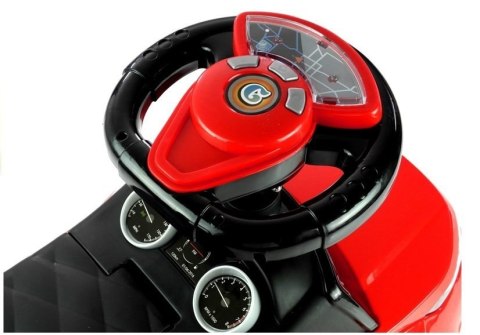 LEAN CARS Jeździk dla Malucha 613W Gra + Świeci Czerwony