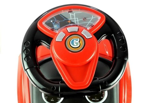 LEAN CARS Jeździk dla Malucha 613W Gra + Świeci Czerwony