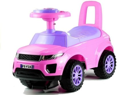 LEAN CARS Jeździk dla Malucha 613W Gra + Świeci Różowy