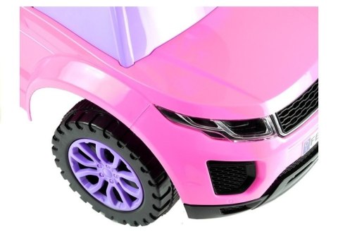 LEAN CARS Jeździk dla Malucha 613W Gra + Świeci Różowy