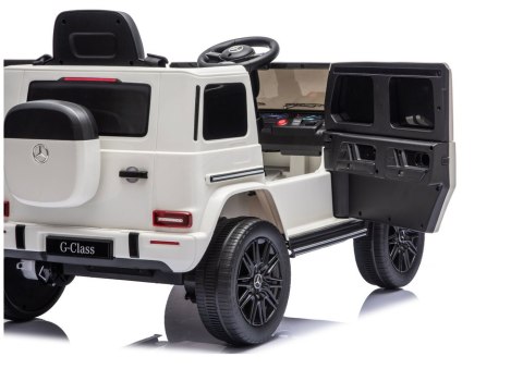 LEAN CARS Pojazd Na Akumulator Mercedes G 4x4 24V 2580 Biały