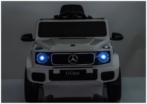 LEAN CARS Pojazd Na Akumulator Mercedes G 4x4 24V 2580 Biały