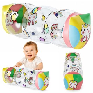 LEAN TOYS Dmuchany Walec Wałek Do Raczkowania Dla Malucha Jednorożce 48 x 20cm