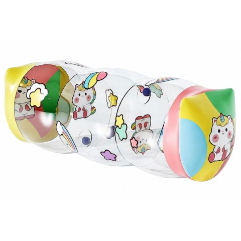 LEAN TOYS Dmuchany Walec Wałek Do Raczkowania Dla Malucha Jednorożce 48 x 20cm