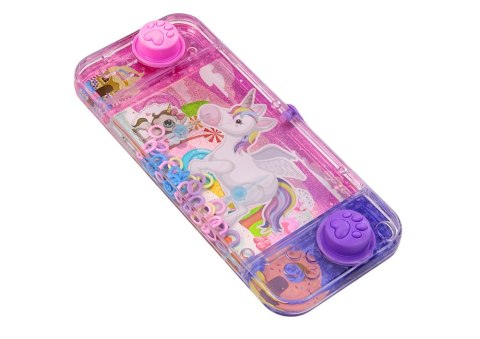 LEAN TOYS Gra Wodna Zręcznościowa Fioletowa Magiczne Jednorożce Pad Konsola