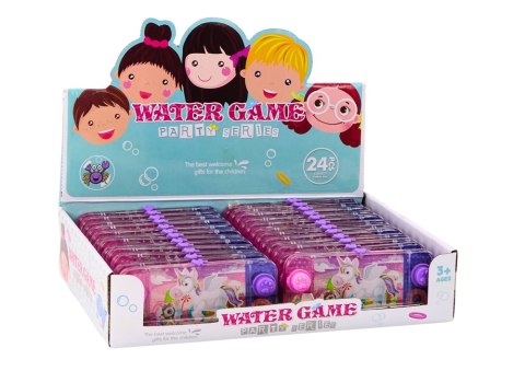 LEAN TOYS Gra Wodna Zręcznościowa Fioletowa Magiczne Jednorożce Pad Konsola