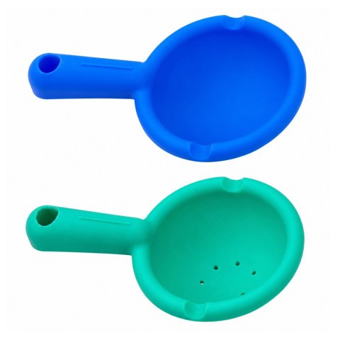 LEAN TOYS Zestaw Do Kąpieli Wiatrak Wodny Z Przyssawkami Dwie Łyżki Zabawka Wodna
