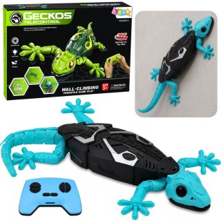 LEAN Toys Gekon Zdalnie Sterowany RC Jaszczurka Chodzi Po Ścianie 360° Niebieski