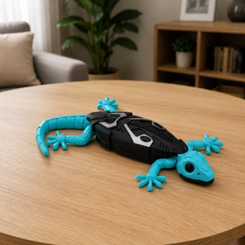 LEAN Toys Gekon Zdalnie Sterowany RC Jaszczurka Chodzi Po Ścianie 360° Niebieski