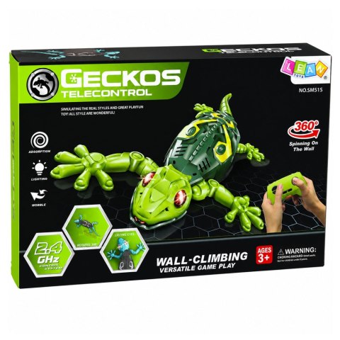 LEAN Toys Gekon Zdalnie Sterowany RC Jaszczurka Chodzi Po Ścianie 360° Niebieski