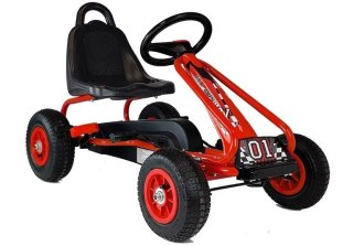 LEAN Toys Gokart na Pedały G201 Czerwony