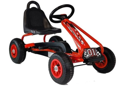 LEAN Toys Gokart na Pedały G201 Czerwony