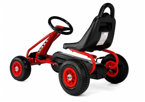 LEAN Toys Gokart na Pedały G201 Czerwony