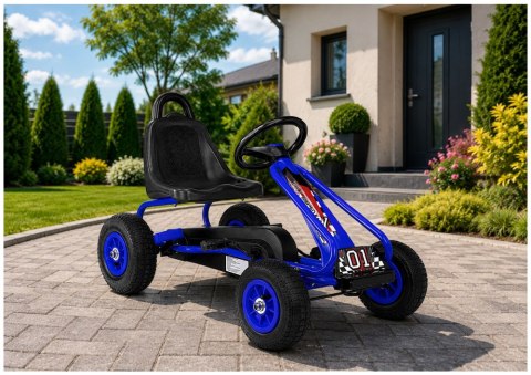 LEAN Toys Gokart na Pedały G201 Niebieski