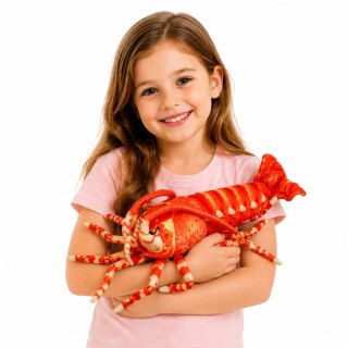 LEAN Toys Pluszowa Maskotka Przytulanka Duża Krewetka Zwierzę Morskie 55 cm
