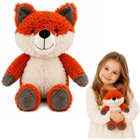 LEAN Toys Pluszowy Lisek Maskotka Przytulanka Miękki Pluszak Zabawka 28 cm