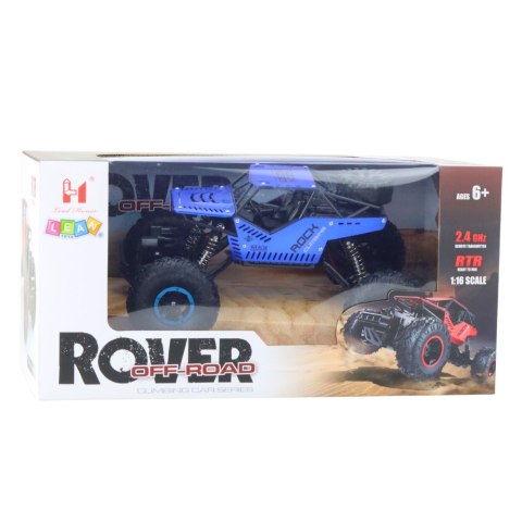 LEAN Toys Samochód Terenowy Zdalnie Sterowany RC Niebieski 2.4G 1:18