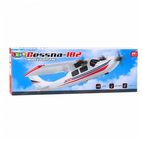 LEAN Toys Samolot Piankowy Zdalnie Sterowany RC Cessna 182 2.4 GHz