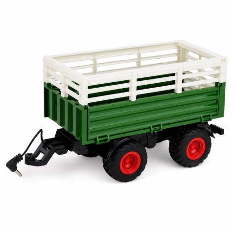 LEAN Toys Traktor Rolniczy z Przyczepą Wywrotką Zdalnie Sterowany RC Światła 1:24