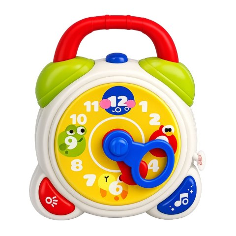 LEAN Toys Zegar Budzik Interaktywny Sensoryczny Dla Malucha Światła Dźwięki