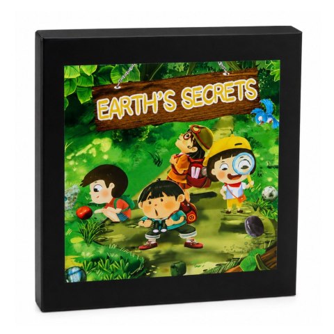 LEAN Toys Zestaw Kamienie Mineralne Naturalne Kryształy Kolekcja Lupa Długopis 43el.